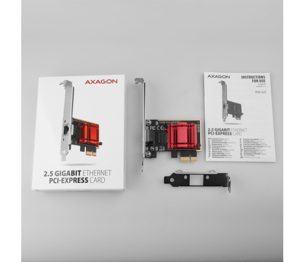 AXAGON Karta sieciowa PCI-Express z szybkością transmisji 2.5Gbit/s PCEE-G25 - 1211976 - zdjęcie 5